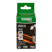 LÂMPADA LED FILAMENTO DEFLETORA ESPELHADA BOLINHA 3W 2200K E27 127/220V - AMARELO - Foto 2