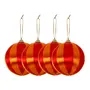 KIT COM 4 PINGENTES BOLAS COLORFUN XMAS - SORBET DE MANGA/VERMELHO - Foto 1