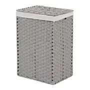 CESTO DOBRÁVEL 60 CM X 40 CM X 30 CM NID - CINZA PROVENCE/NATURAL - Foto 2