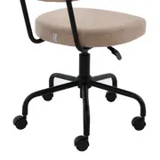CADEIRA HOME OFFICE MIER - PRETO/BEGE - Foto 7