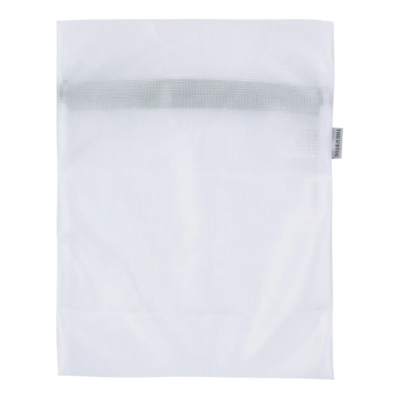 SACO PROTETOR PARA LAVAR ROUPA 33 CM X 26 CM SAFE - BRANCO/SÁLVIA - Foto 4