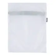 SACO PROTETOR PARA LAVAR ROUPA 33 CM X 26 CM SAFE - BRANCO/SÁLVIA - Foto 4