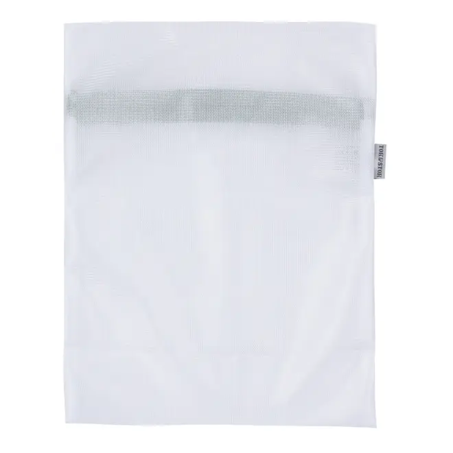 SACO PROTETOR PARA LAVAR ROUPA 33 CM X 26 CM SAFE - BRANCO/SÁLVIA - Foto 4