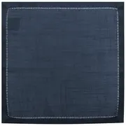 GUARDANAPO 40 CM X 40 CM LOUISE - AZUL ESCURO - Foto 1