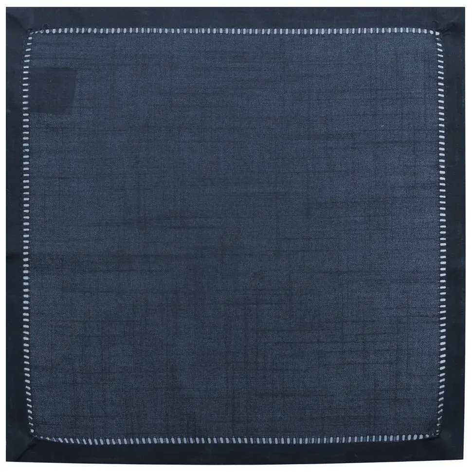 GUARDANAPO 40 CM X 40 CM LOUISE - AZUL ESCURO - Foto 1