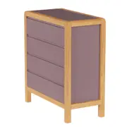 CÔMODA 4 GAVETAS 90 CM X 45 CM KANT - RUBY MOCHA/AMÊNDOA - Foto 24