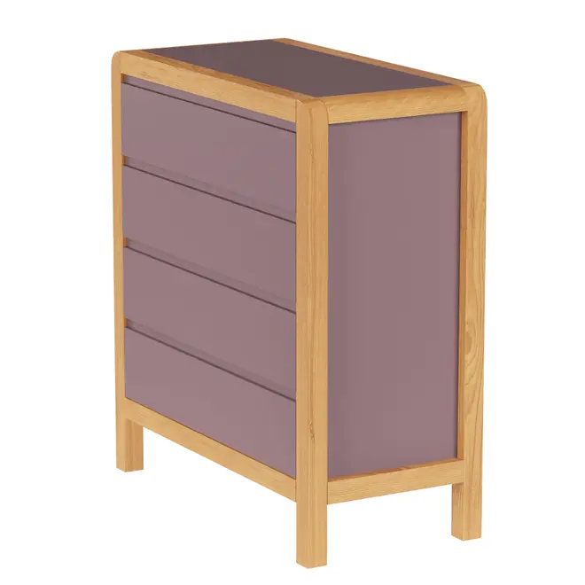 CÔMODA 4 GAVETAS 90 CM X 45 CM KANT - RUBY MOCHA/AMÊNDOA - Foto 24