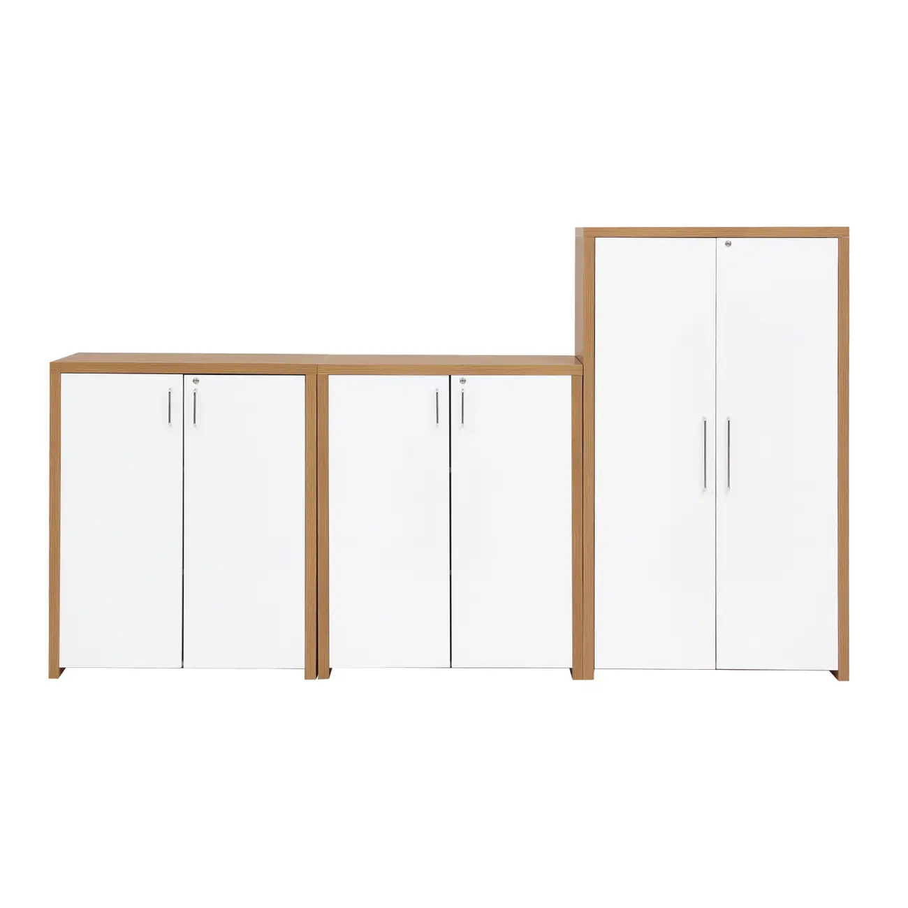 CONJUNTO C/3 ARMARIOS BOSS - OAK TAMMI/BRANCO - Foto 1
