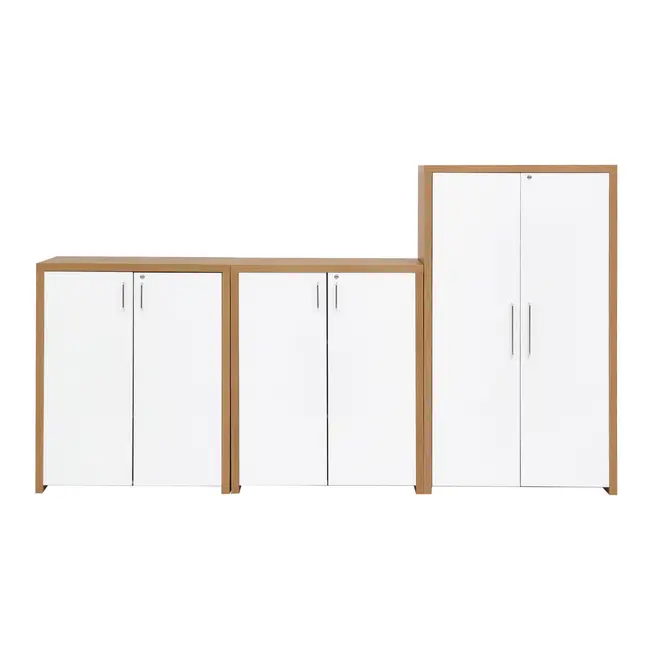 CONJUNTO C/3 ARMARIOS BOSS - OAK TAMMI/BRANCO - Foto 1