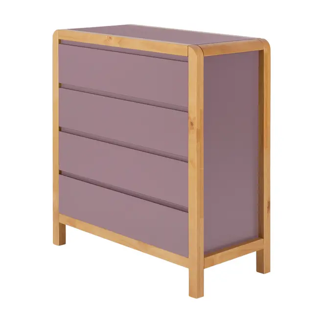 CÔMODA 4 GAVETAS 90 CM X 45 CM KANT - RUBY MOCHA/AMÊNDOA - Foto 18
