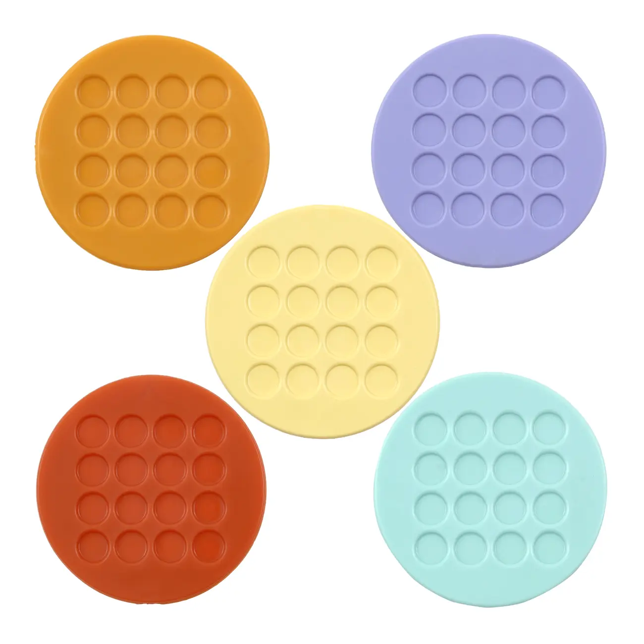 PORTA-COPOS CONJUNTO COM 5 PEÇAS RUBBER - MULTICOR - Foto 1