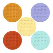 PORTA-COPOS CONJUNTO COM 5 PEÇAS RUBBER - MULTICOR - Foto 1