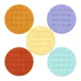PORTA-COPOS CONJUNTO COM 5 PEÇAS RUBBER - MULTICOR - Foto 1