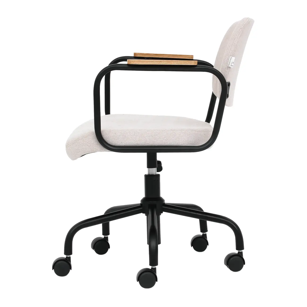 CADEIRA HOME OFFICE CARTE ELBOW - PRETO/CAMELO - Foto 4