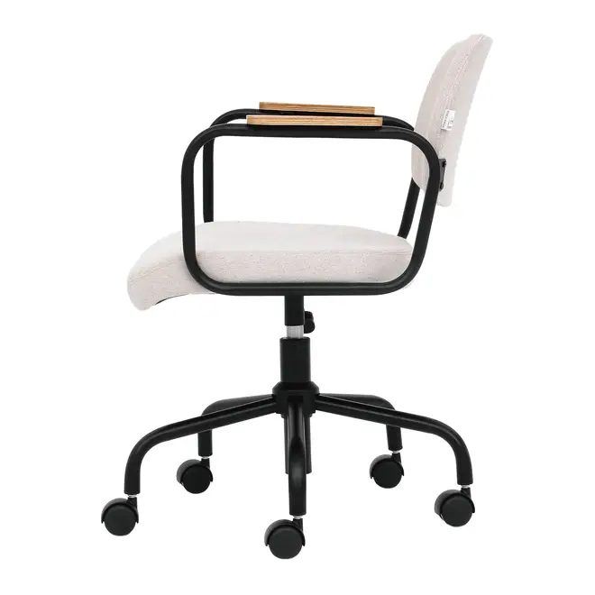 CADEIRA HOME OFFICE CARTE ELBOW - PRETO/CAMELO - Foto 4