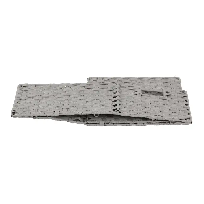 CESTO DOBRÁVEL 40 CM X 29 CM X 19 CM NID - CINZA PROVENCE - Foto 5