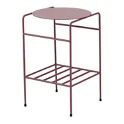 MESA LATERAL C/PRATELEIRA 33 CM X 33 CM NOLA - RUBY MOCHA - Foto 3