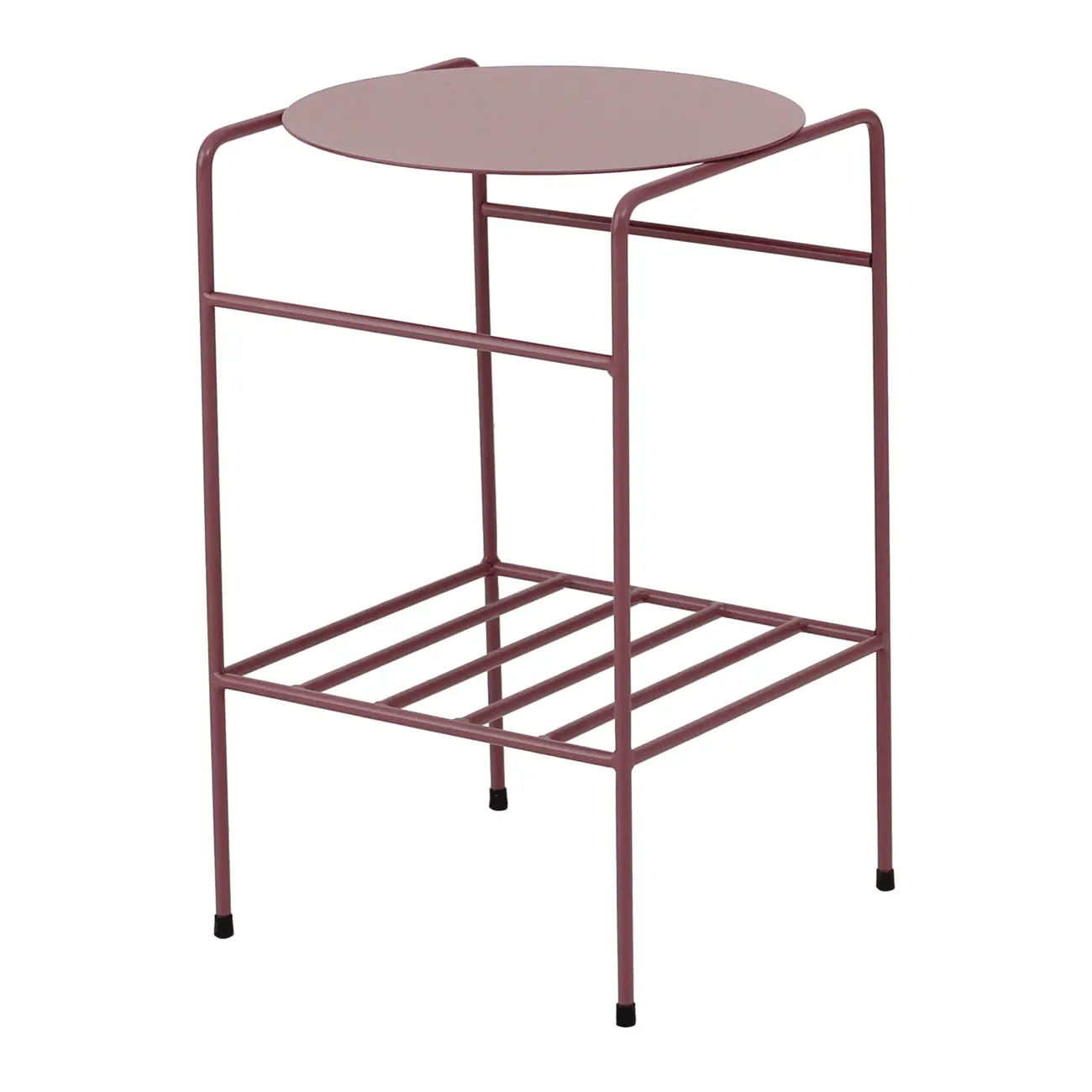 MESA LATERAL C/PRATELEIRA 33 CM X 33 CM NOLA - RUBY MOCHA - Foto 3