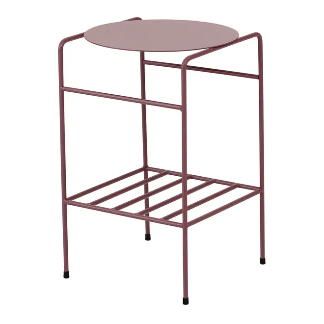 MESA LATERAL C/PRATELEIRA 33 CM X 33 CM NOLA - RUBY MOCHA - Foto 3