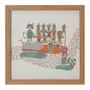 QUADRO II 30 CM X 30 CM FEIRA DOS BICHOS - AMÊNDOA/MULTICOR - Foto 1
