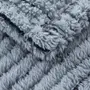 MANTA SOLTEIRO 1,50 M X 2,20 M CHEMIN - BLEU CENDRÉ - Foto 2