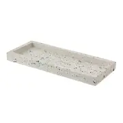 BANDEJA 25 CM X 10 CM TERRAZZO - BRANCO/KONKRET - Foto 2