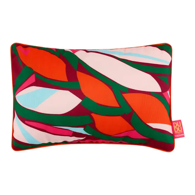 ALMOFADA 50 CM X 32 CM VIBRA VERÃO CACAU - LARANJA/AÇAY - Foto 1
