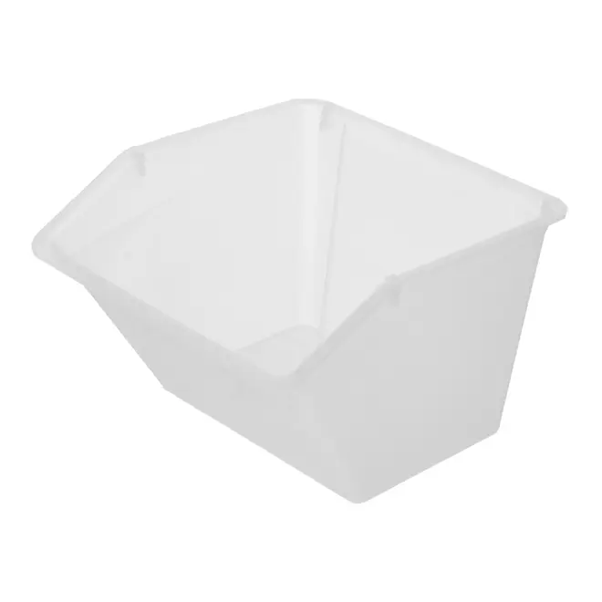 CAIXA EMPILHÁVEL 41 CM X 28 CM PLUS - BRANCO TRANSLUCIDO - Foto 7