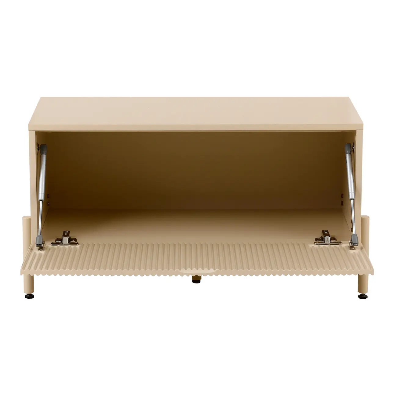 ARMÁRIO DE BANHEIRO 1 PORTA BASCULANTE 85 CM X 40 CM RIBS - AREIA/AREIA - Foto 3