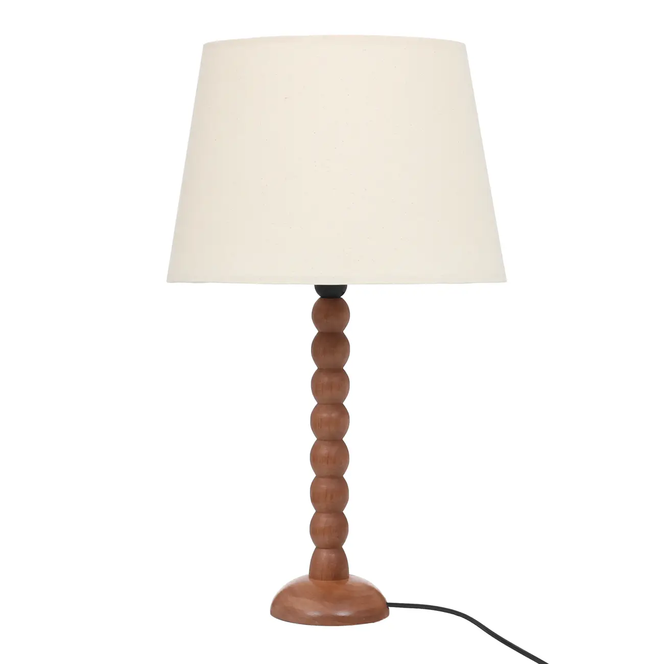 LUMINÁRIA DE MESA TORNIO C/CUP P - NOZES/NATURAL - Foto 1