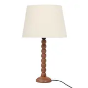 LUMINÁRIA DE MESA TORNIO C/CUP P - NOZES/NATURAL - Foto 1