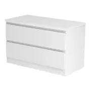 MESA DE CABECEIRA 2 GAVETAS MINCE - BRANCO - Foto 2