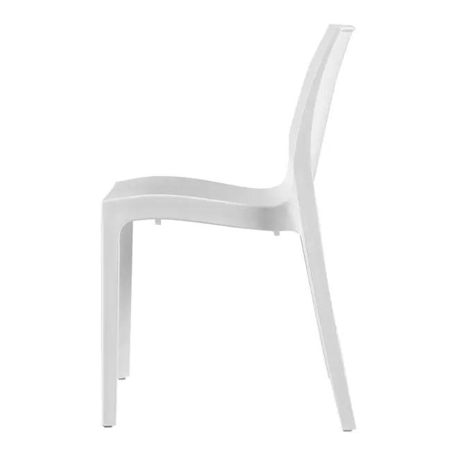 CADEIRA PARA ÁREA EXTERNA EMPILHÁVEL JUNO - BRANCO BRILHANTE - Foto 3