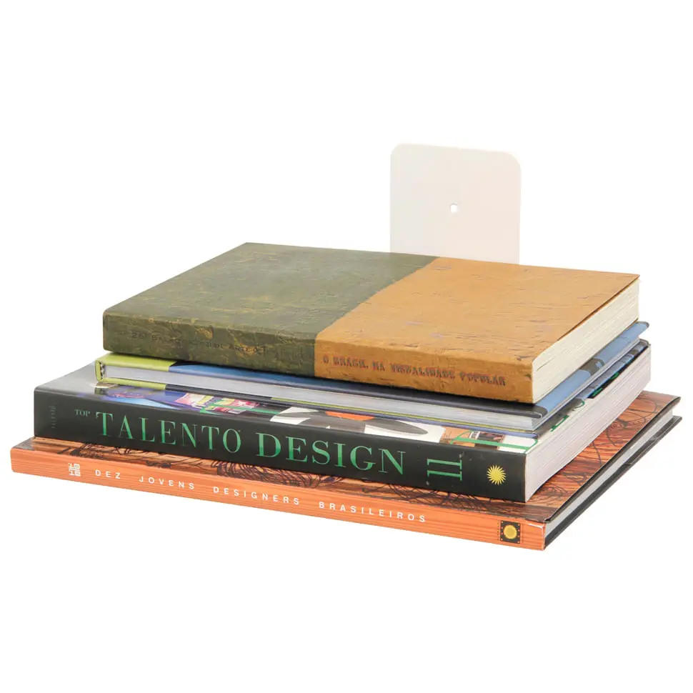 PRATELEIRA PARA LIVROS 14 CM X 14 CM X 13 CM CONCEAL - BRANCO - Foto 3