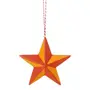PINGENTE ESTRELA 8 CM COLORFUN XMAS - SORBET DE MANGA/VERMELHO - Foto 1
