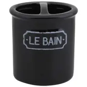 PORTA-ESCOVA PASTA LE BAIN - PRETO/BRANCO - Foto 1