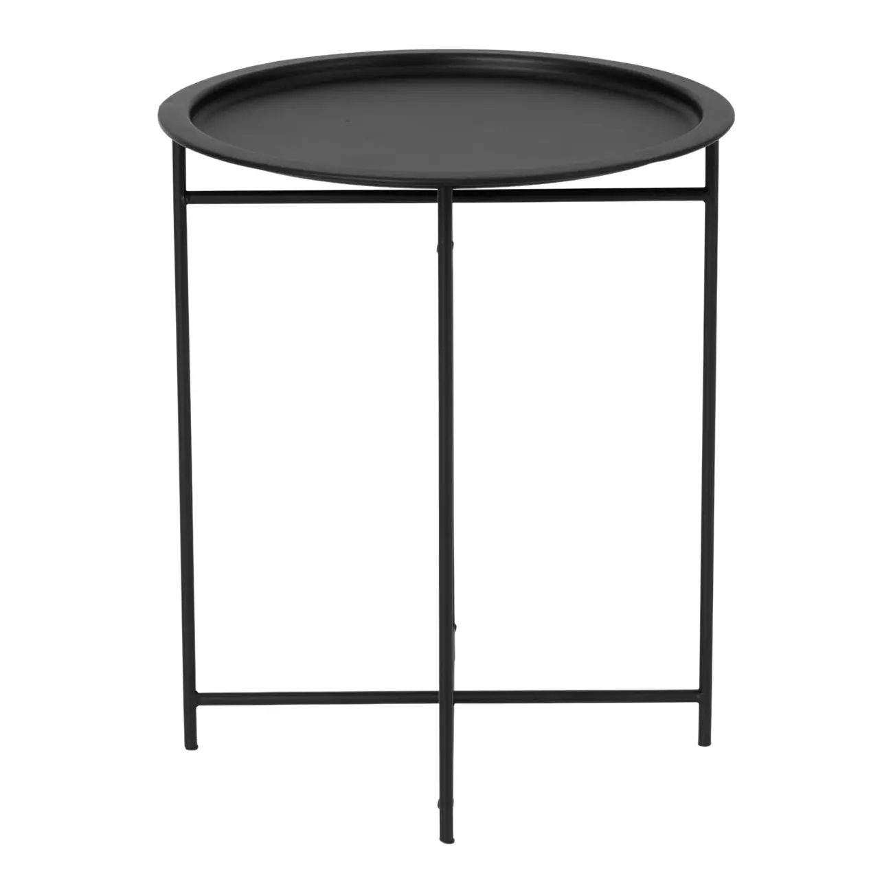 MESA LATERAL REDONDA 41 CM PLATTER - PRETO - Foto 3