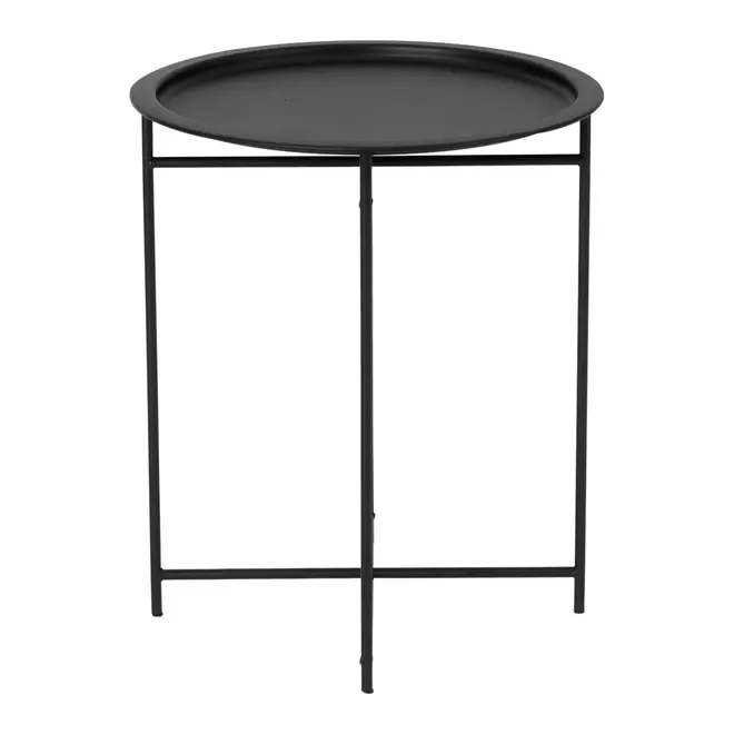 MESA LATERAL REDONDA 41 CM PLATTER - PRETO - Foto 3