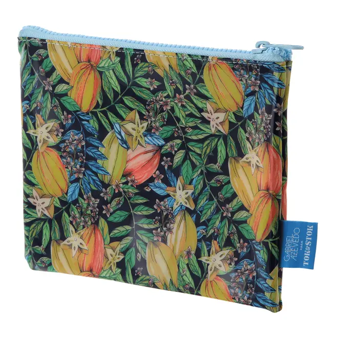 NECESSAIRE CONJUNTO COM 2 PEÇAS SAUDADE TROPICAL - AZUL/MULTICOR - Foto 6