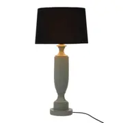LUMINÁRIA MESA PILASTRE C/CUP K - CINZA/PRETO - Foto 2