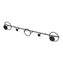 CABIDEIRO DE PAREDE COM 5 GANCHOS HOOP HOOK - PRETO - Foto 2