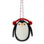 PINGENTE PINGUIM COLORFUN XMAS - PRETO/BRANCO - Foto 1