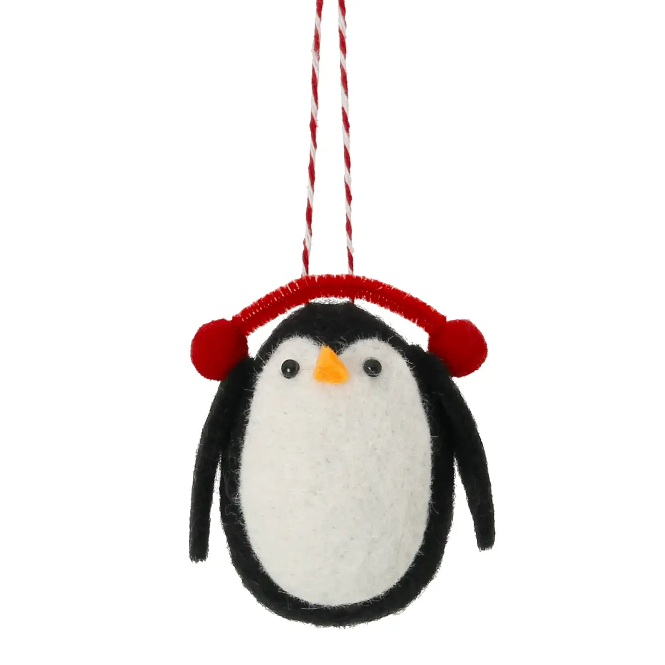 PINGENTE PINGUIM COLORFUN XMAS - PRETO/BRANCO - Foto 1