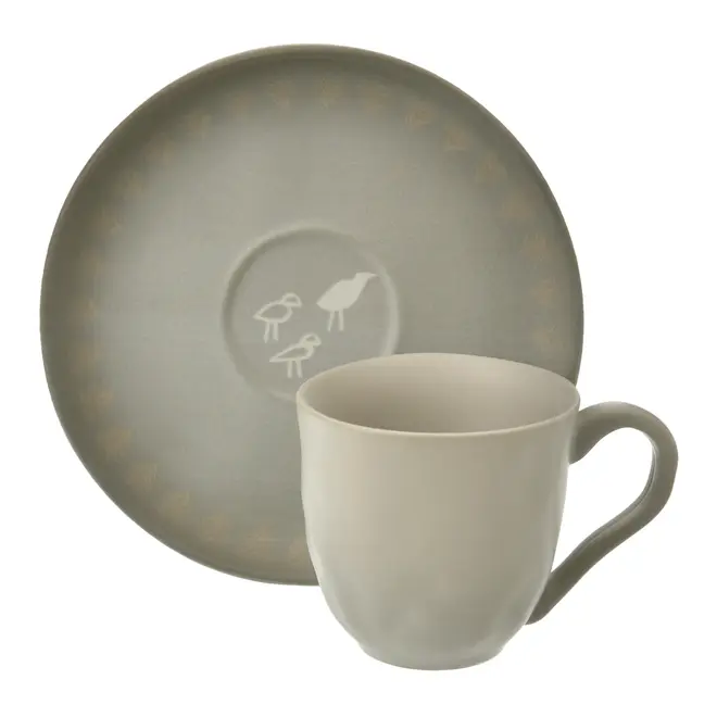 XÍCARA CAFÉ 70 ML TÃO LONGE TÃO PERTO - SÁLVIA/NATURAL - Foto 1