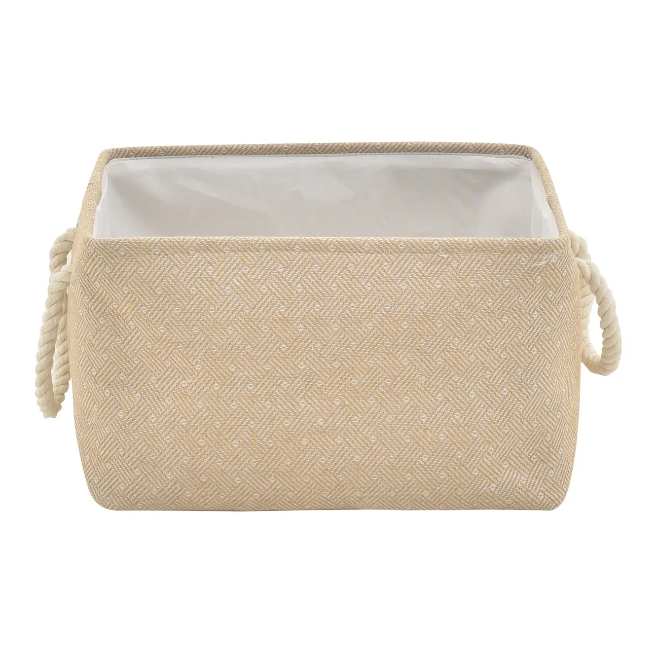 CESTO 25 CM X 30 CM X 40 CM TRAIRI - NATURAL/OFF WHITE - Foto 1