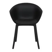 CADEIRA DE JANTAR COM BRAÇOS TALIA - PRETO/PRETO - Foto 2