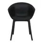 CADEIRA DE JANTAR COM BRAÇOS TALIA - PRETO/PRETO - Foto 2