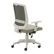 CADEIRA DE ESCRITÓRIO LOGIN - CINZA CLARO/SÁLVIA - Foto 4