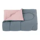 CINZA/ROSA CLARO - EDREDOM DUPLA-FACE CASAL/QUEEN 2,40 M X 2,50 M MISCELLAN