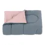 CINZA/ROSA CLARO - EDREDOM DUPLA-FACE CASAL/QUEEN 2,40 M X 2,50 M MISCELLAN